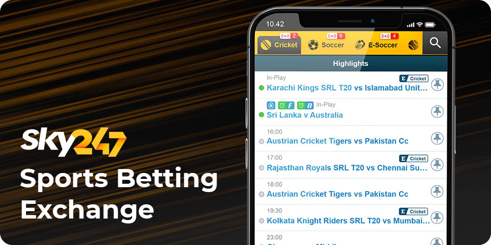Sports Betting Exchange