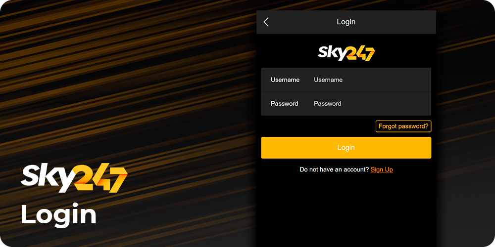 sky247 casino - how to login